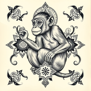 Thai Monkey Tattoo