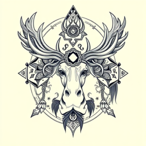 Thai Moose Tattoo