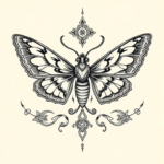 Thai Moth Tattoo