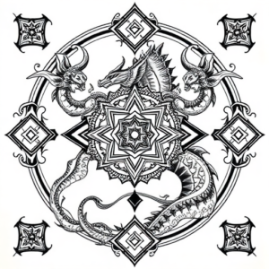 Thai Mythosaur Tattoo