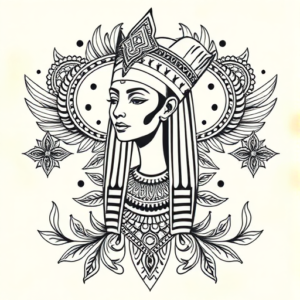 Thai Nefertiti Tattoo