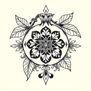 Thai Pomegranate Tattoo