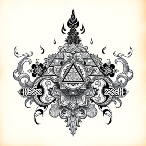 Thai Pyramid Tattoo