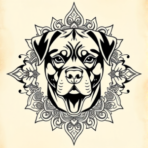 Thai Rottweiler Tattoo
