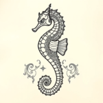 Thai Seahorse Tattoo