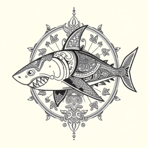 Thai Shark Tattoo