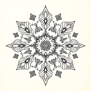 Thai Snowflake Tattoo