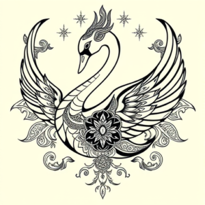 Thai Swan Tattoo