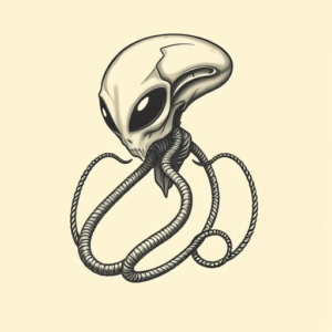 Timeless Alien Tattoo