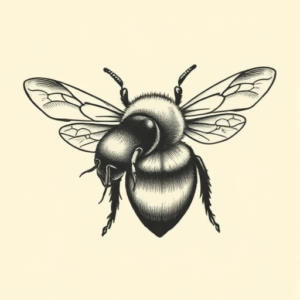 Timeless Bee Tattoo
