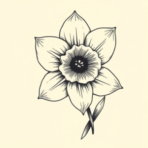Timeless Daffodil Tattoo