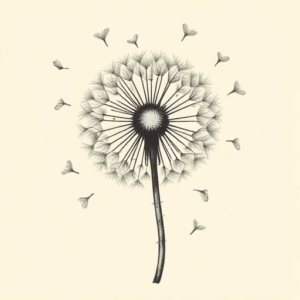 Timeless Dandelion Tattoo