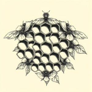 Timeless Honeycomb Tattoo