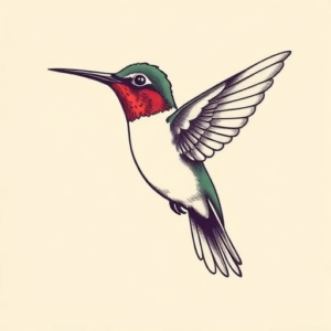Timeless Hummingbird Tattoo