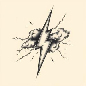 Timeless Lightning Tattoo