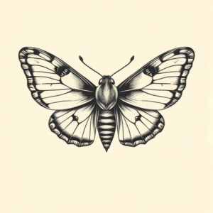 Timeless Moth Tattoo