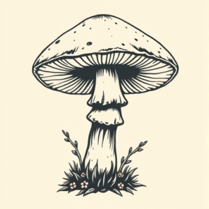 Timeless Mushroom Tattoo