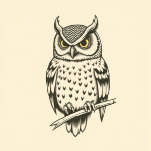 Timeless Owl Tattoo