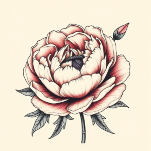 Timeless Peony Tattoo