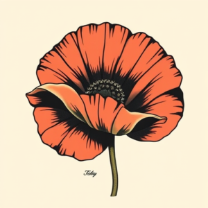 Timeless Poppy Tattoo