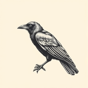 Timeless Raven Tattoo