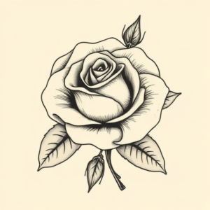Timeless Rose Tattoo