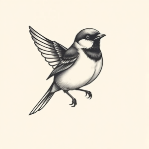 Timeless Sparrow Tattoo