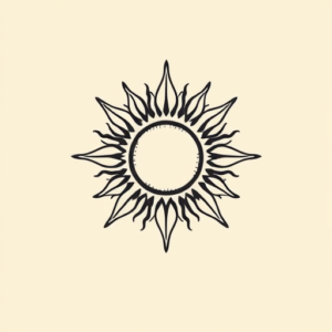 Timeless Sun Tattoo