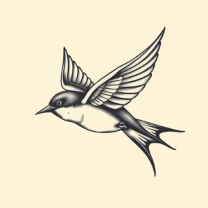 Timeless Swallow Tattoo