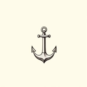 Tiny Anchor Tattoo