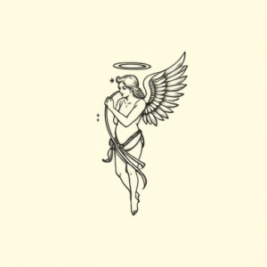 Tiny Archangel Tattoo