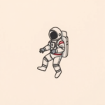 Tiny Astronaut Tattoo