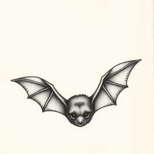Tiny Bat Tattoo