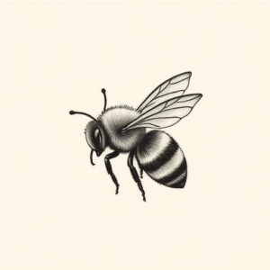 Tiny Bee Tattoo