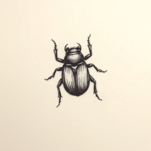 Tiny Beetle Tattoo
