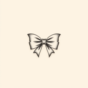 Tiny Bow Tattoo