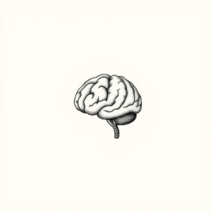 Tiny Brain Tattoo