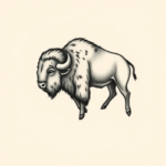 Tiny Buffalo Tattoo