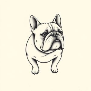 Tiny Bulldog Tattoo