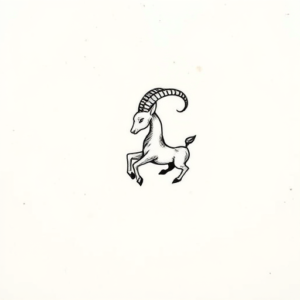 Tiny Capricorn Tattoo
