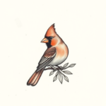 Tiny Cardinal Tattoo