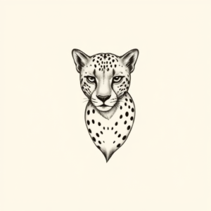 Tiny Cheetah Tattoo