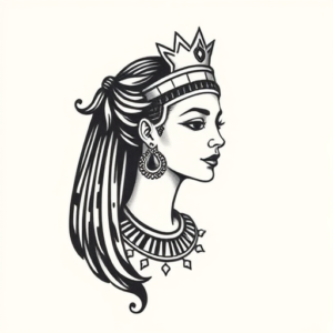 Tiny Cleopatra Tattoo