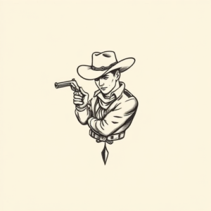 Tiny Cowboy Tattoo