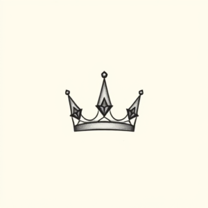 Tiny Crown Tattoo