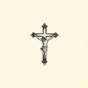 Tiny Crucifix Tattoo