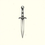 Tiny Dagger Tattoo