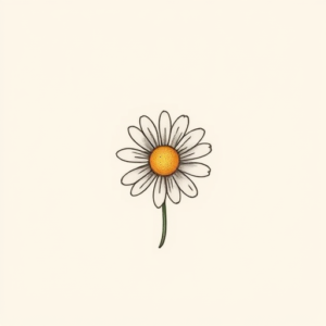 Tiny Daisy Tattoo