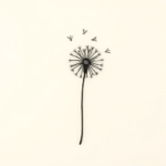 Tiny Dandelion Tattoo