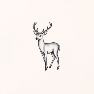 Tiny Deer Tattoo